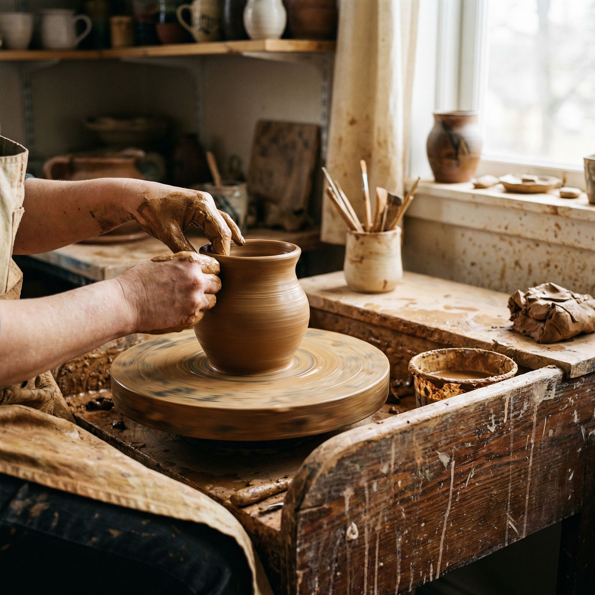 Hand-Thrown Ceramic Mug